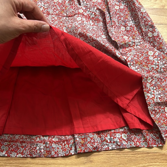 J. Crew Liberty Tie Front Strapless Dress size 12 - Picture 8 of 16